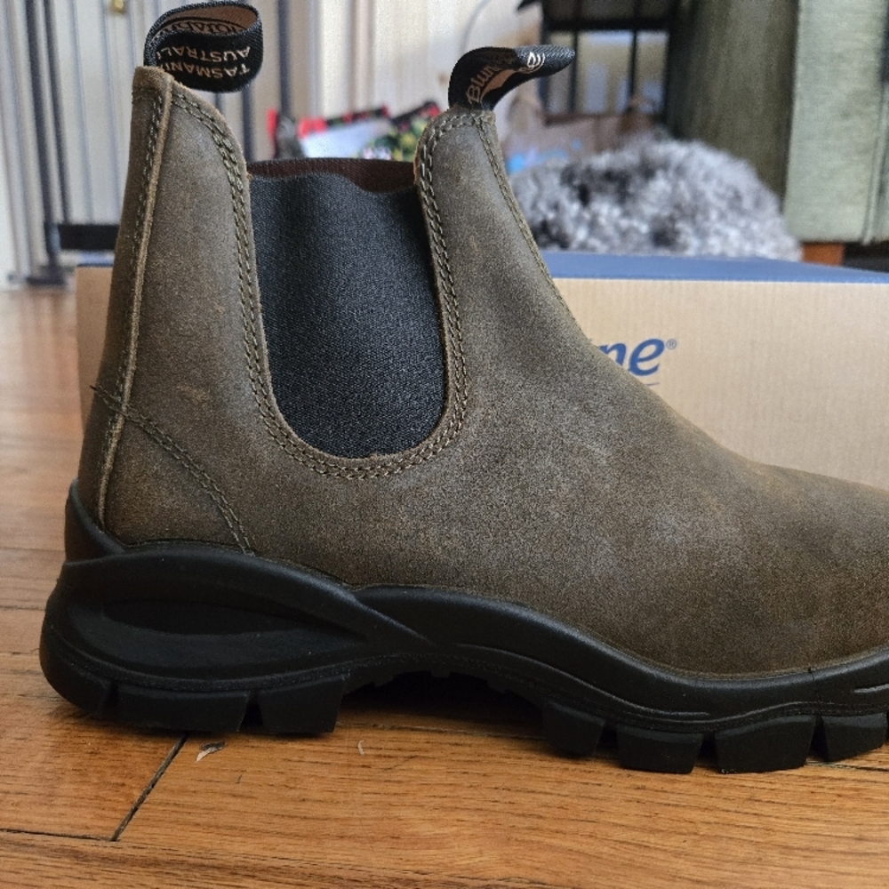 Men's Blundstone 2322 Waxed Suede Dark Olive - Picture 5 of 9